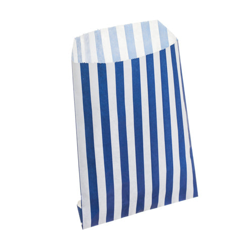 Blue Candy Stripe Counter Bags 13x18cm 
